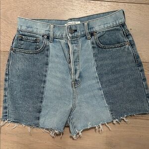 PacSun Two-Tone Blue Jean Shorts